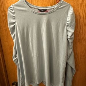 Simply Vera Vera Wang Light Gray Long Sleeve Top